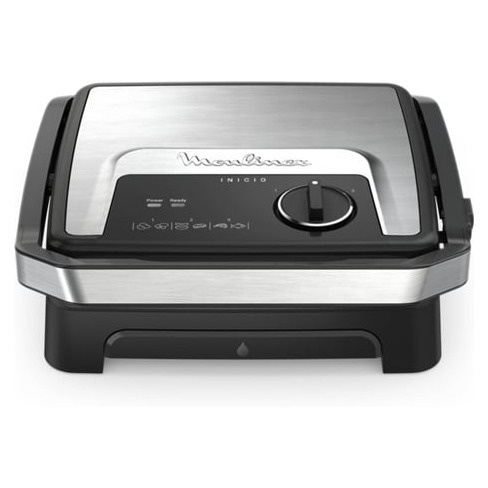 Grelhador MOULINEX Inicio Adjust GI272D10 (2000 W - Preto e Inox)