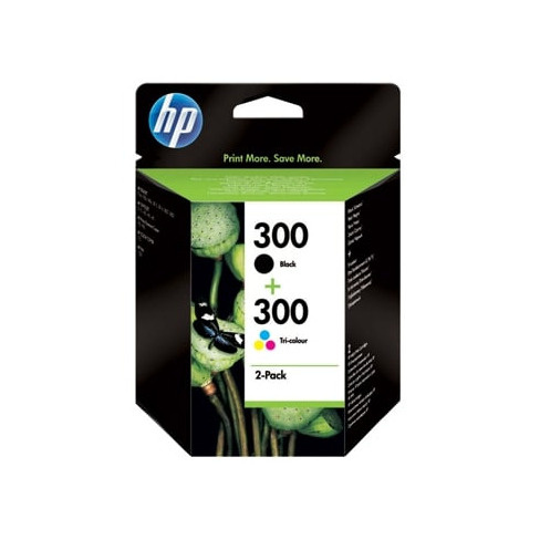 Pack 2 Tinteiros HP 300 Preto / Cores (CN637EE)