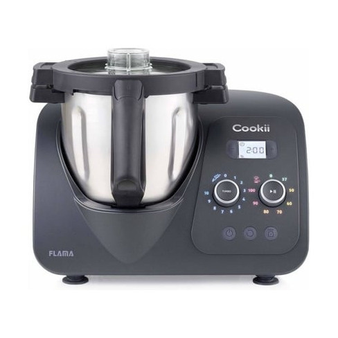Robô de Cozinha FLAMA MX 2186FL Cookii Preto (2.5 L - 1500 W - 4 acessório)