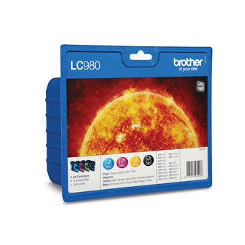 Pack 4 Tinteiros BROTHER LC980 (LC980VALBP)