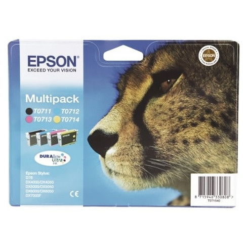 Pack Tinteiros EPSON T0715 Cores (C13T07154020)