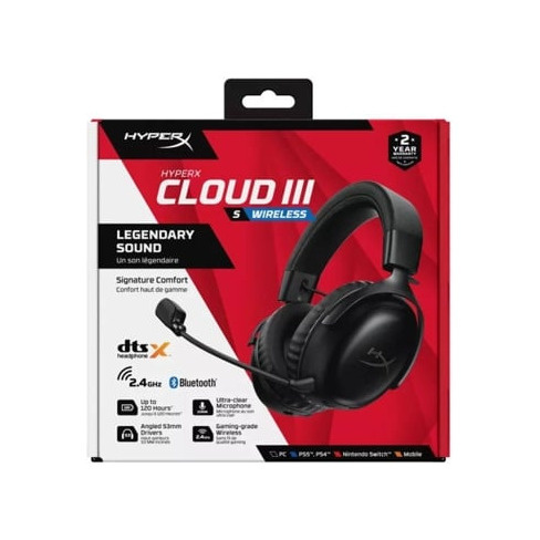Auscultadores Gaming HYPERX  Cloud III S (Wireless - Vermelho)