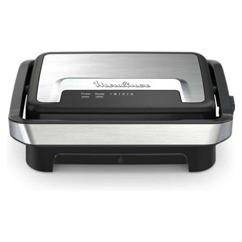 Grelhador MOULINEX Inicio Compact GI270D10 (2000 W - Preto e Inox)