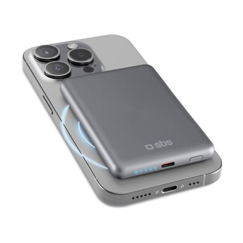 Powerbank SBS SlimMag (5.000Mah - Alumínio)