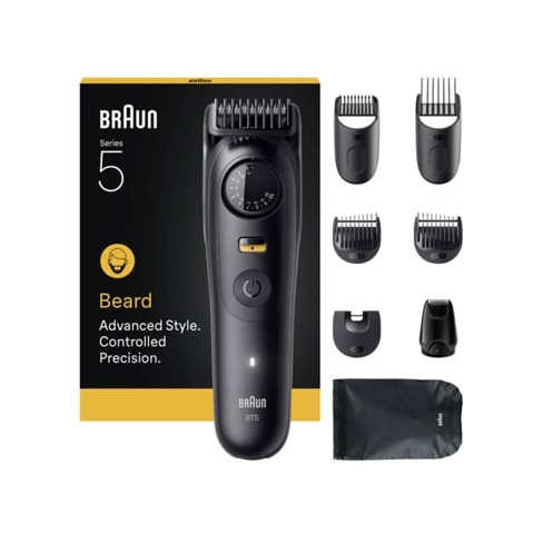 Aparador de Barba BRAUN Series 5 BT5560 Para Barba Com 40 Ajustes De Comprimento