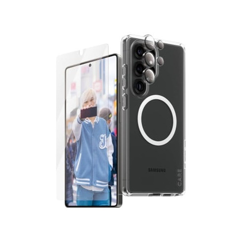 Bundle Proteção 3 em 1 PANZERGLASS Samsung Galaxy S25 Ultra (Capa + Película