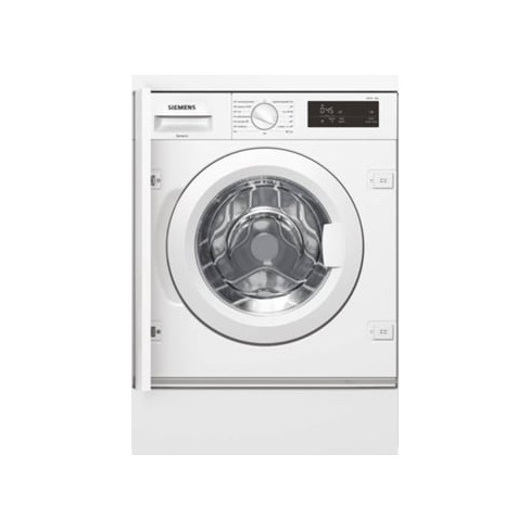 Máquina de Lavar Roupa Encastre SIEMENS WI12W327ES (8 kg - 1200 rpm - Branco)