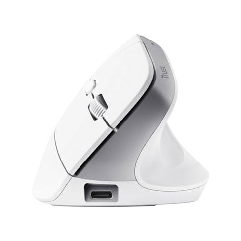 Rato Sem Fio TRUST BAYO+ Ergonómico (Branco)