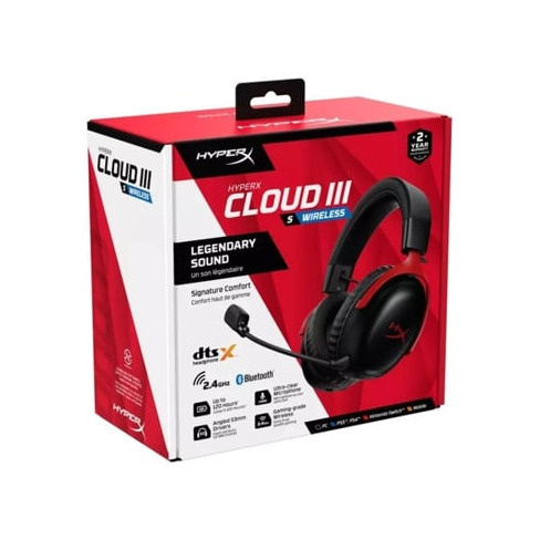 Auscultadores Gaming HYPERX  Cloud III S (Wireless - Preto)