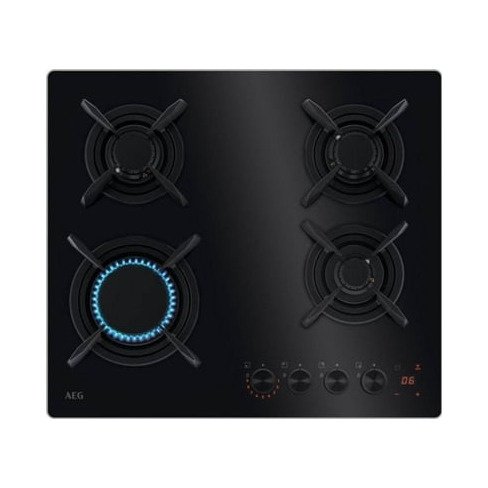 Placa de Gás AEG HKB64453NB (Gás Natural - 59 cm - Preto)