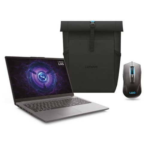 Portátil Gaming LENOVO LOQ 15IAX9E-030 com Rato Gaming e Mochila (15.6'' - In