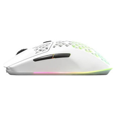 Rato Gaming STEELSERIES Aerox 3 2022 (Wireless - 18000 dpi - Branco)