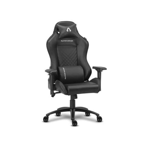 Cadeira Gaming ALPHA GAMER Nysa (Até 150 kg - Elevador a gás Classe 4 - Preto)