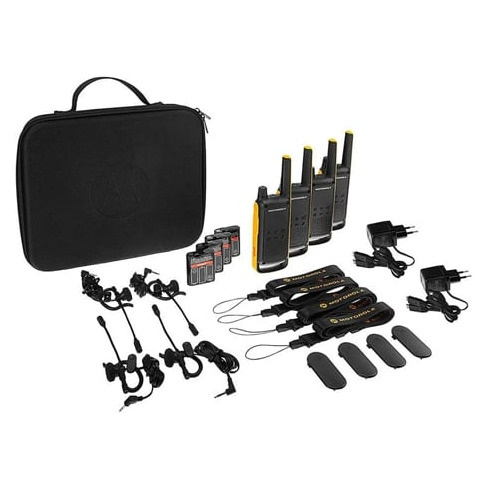 Walkie-Talkie MOTOROLA T82 Extreme Quad (16 Canais - Até 10 Km - Até 18h - Pre