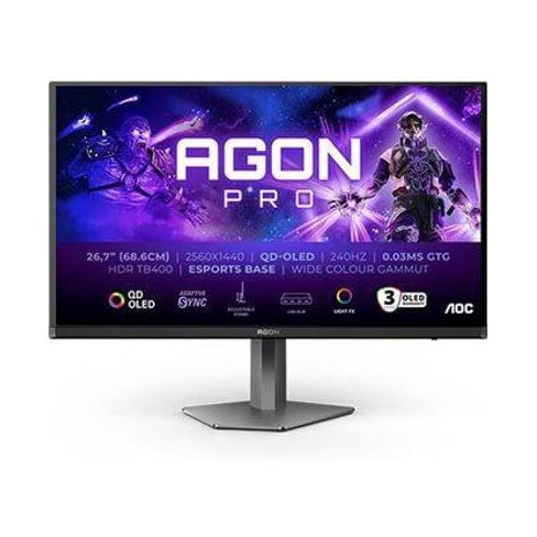 Monitor Gaming AOC AG276QZD2 (27'' - OLED - QHD - Preto)