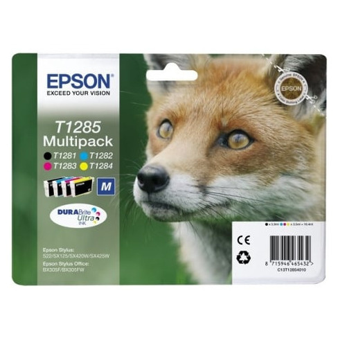 Pack 4 Tinteiros EPSON T1285 Cores (C13T12854020)