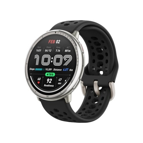 Smartwatch AMAZFIT Active 2 Redondo (Silicone - Preto)