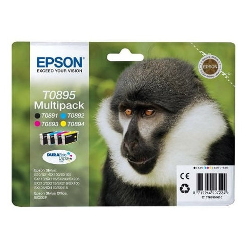 Pack 4 Tinteiros EPSON T0895 Cores (C13T08954020)