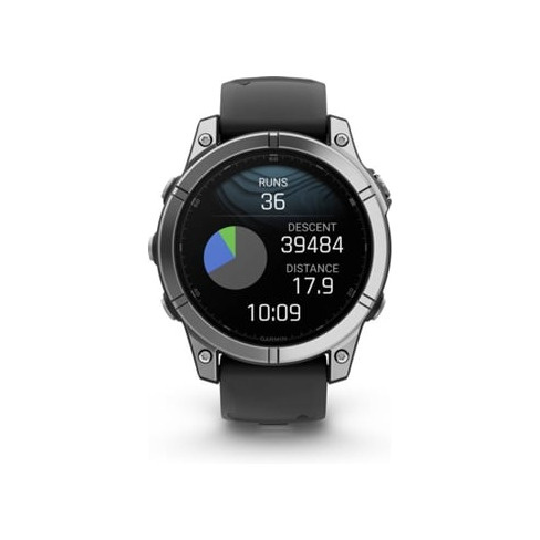 Relógio Desportivo GARMIN Fenix E (47 mm - Aço Inoxidável - Preto)