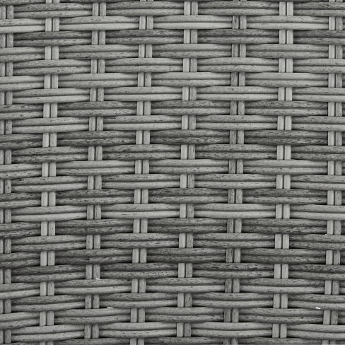 Cadeira de rattan NATERIAL DAVOS CINZA ESCURO