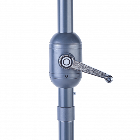 Chapéu de sol em meia lua NATERIAL ARKEA 200G 270X135CM CINZA ESCURO