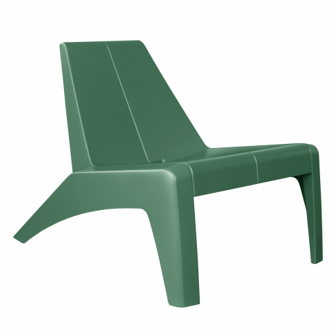 Cadeira de jardim relax verde kaki Halius Naterial