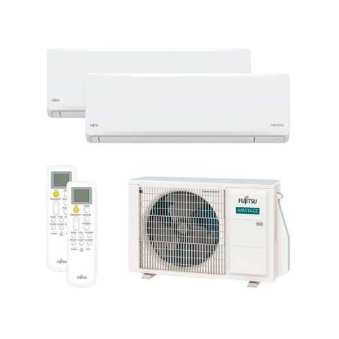 Ar Condicionado FUJITSU ASY25U2MI-KN UE40 (18+18m2 - 9000+9000 BTU - Branco)