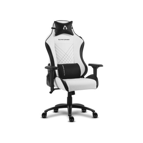 Cadeira Gaming ALPHA GAMER Nysa (Até 150 kg - Elevador a gás Classe 4 - Preto