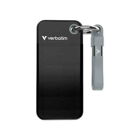 Disco SSD Externo VERBATIM 1 TB (Preto/Cinzento)