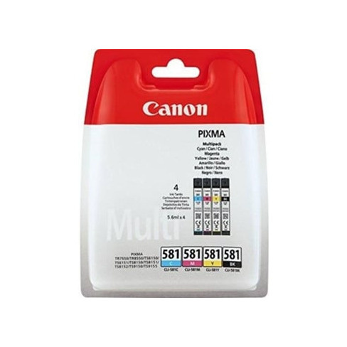 Tinteiro CANON Cli-581 C/M/Y/Bk Multicor (2103C004)
