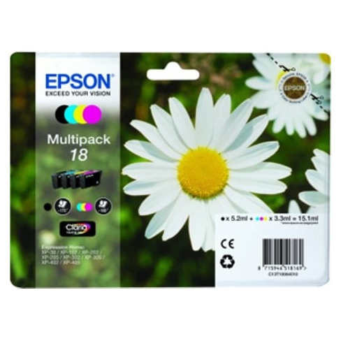Pack 4 Tinteiros EPSON T1806 (C13T18064020)