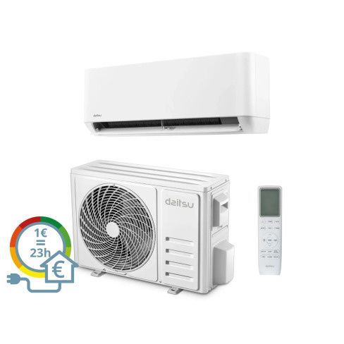 Ar Condicionado DAITSU ARTIC PLUS DS-9KTP-5 WIFI (18 m² - 9000 BTU - Branco)