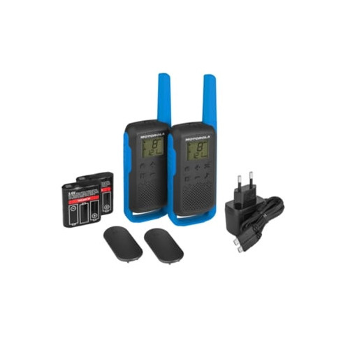 Walkie-Talkie MOTOROLA T62 Pack (16 Canais - Até 8 Km - Até 18h - Multicor)