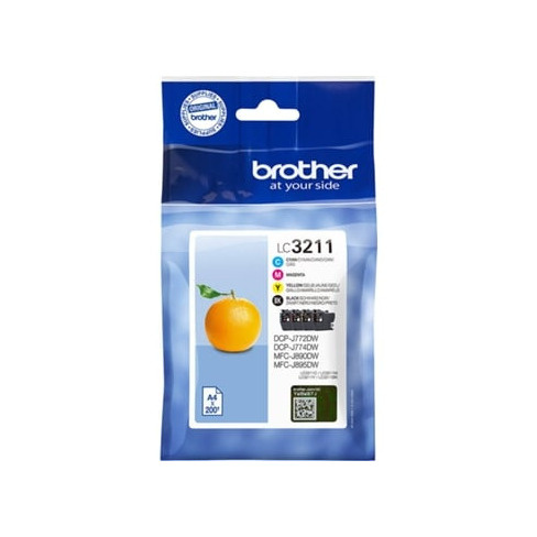 Pack 4 Tinteiros BROTHER LC3211VAL