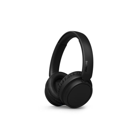 Auscultadores Bluetooth True Wireless PHILIPS TAH5209BK (Over Ear - Microfone -
