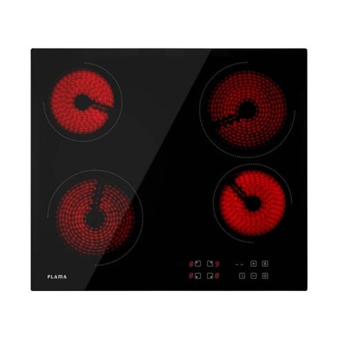 Placa de Vitrocerâmica FLAMA 9036FL (60 cm - Elétrica - Preto)