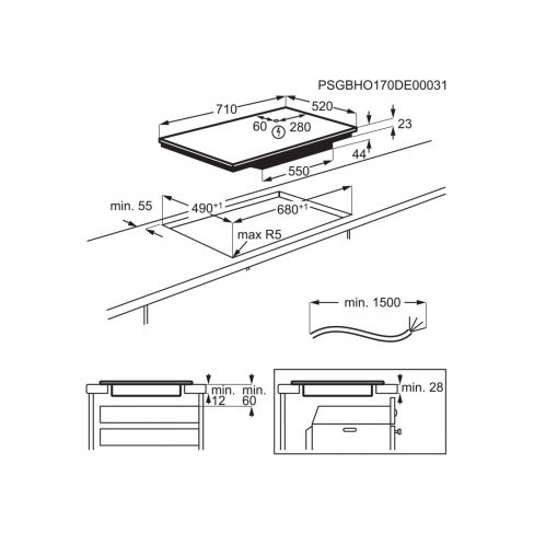 ELECTROLUX - Placa EIV734