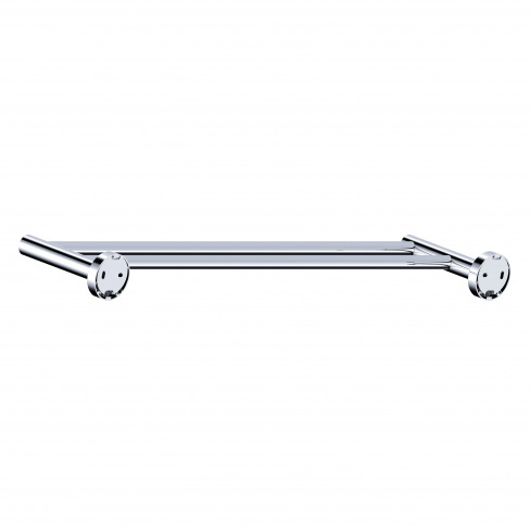 Toalheiro de barra duplo SENSEA STYLE CROMADO 60CM