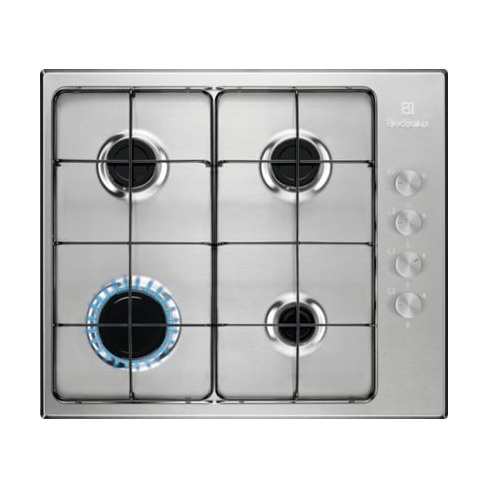 Placa de Gás ELECTROLUX KGS6404SX (Gás Natural - 60 cm - Inox)