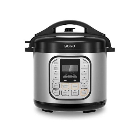 Panela de Pressão Elétrica SOGO OLL-SS-10605 (1000 W - Inox)