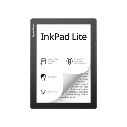 Leitor E-book POCKETBOOK InkPad Lite (9.7'' - 8 GB - 512 MB - Cinzento Escuro)