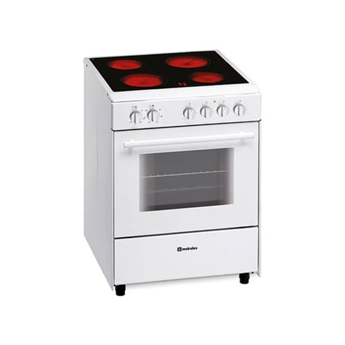 Fogão MEIRELES E 604 W.1 (Elétrico de Vitrocerâmica - 60 cm - Branco)