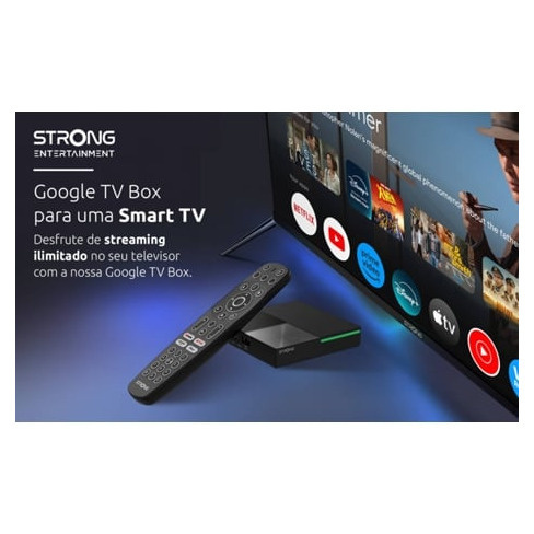 Box Smart TV STRONG LEAP-S3 PRO (Google TV - 4K Ultra HD - 4 GB RAM - Wi-Fi)