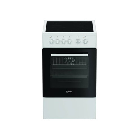 Fogão INDESIT I5V8PMW (55 L - Vitrocerâmica - Branco)