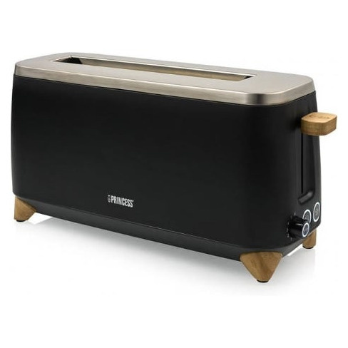 Torradeira PRINCESS Pure 01.142361.01.00 (1 Entrada - 1000 W - Preto)