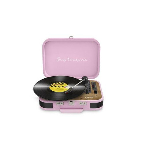 Gira-Discos PRIXTON Vc600 Rosa Manual Velocidade: 33 1/3 45 78