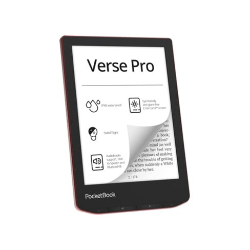 Leitor E-book POCKETBOOK Verse Pro Vermelho