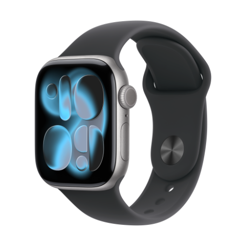 Apple Watch Series 11 GPS 42mm Space Grey Aluminium, Black Sport Band