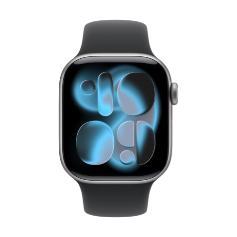 Apple Watch Series 11 GPS 42mm Space Grey Aluminium, Black Sport Band