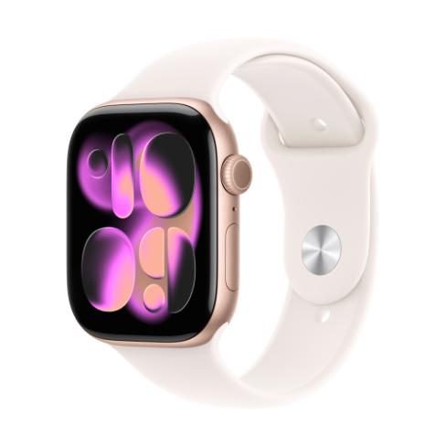 Apple Watch Series 11 GPS 46mm Rose Gold Aluminium, Light Blush Sport Band